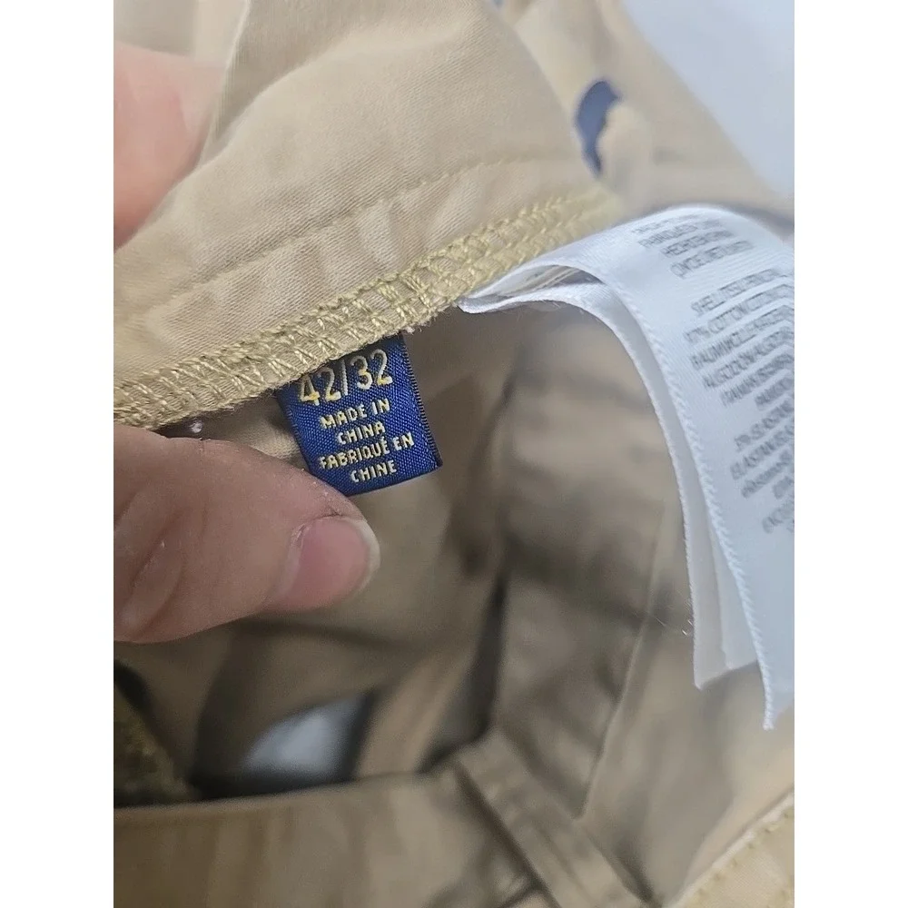 Polo Ralph Lauren Chino Pants Mens 42x31‎ Twill Preppy Classic Hipster Stretch